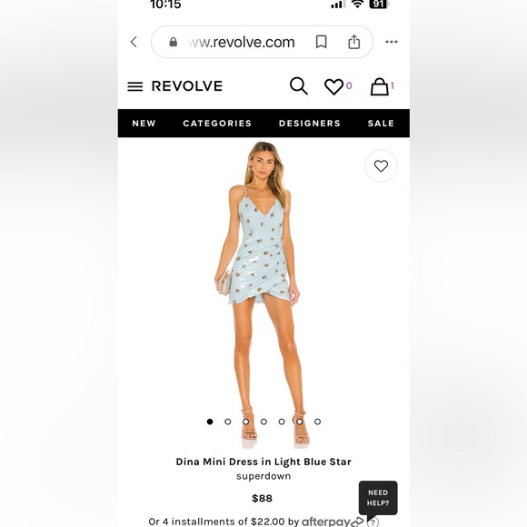 Superdown Dina mini dress with stars S - Picture 5 of 6